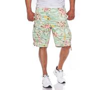 JET LAG Shorts Cargo Pour Hommes 17-131 Avec Motif Floral