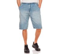 JET LAG Shorts Pour Hommes 23-951 Denim Lavé