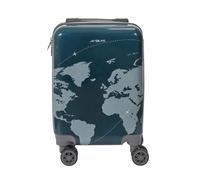 Jet lag - Valise cabine Carte du monde - Gris