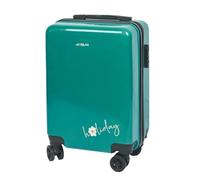JET LAG - VO0009 Valise Cabine Vert Holidays 28L, Roues Pivotantes 360°, Cadenas à Code Sécurisé, Polycarbonate Robuste, Design Élégant et Pratique pour Voyager