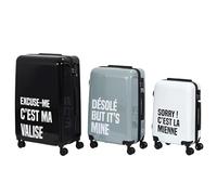 JET LAG, VO0052, Lot de 3 Valises Mots 30L 74L 103L, Capacité de Rangement optimale, Durabilité et robustesse, Design élégant et Fonctionnel, Mobilité sans Effort, Sécurité renforcée