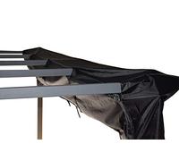 Jet-Line Bâche Luxor | Tonnelle Pergola 4 x 3 m | Noir | Bâche d'Hiver | Protection UV et Contre les Intempéries