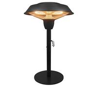 Jet-Line Chauffage Électrique Pollux de Terrasse Noir 1500 W | Forme de lampe de table, Lampadaire d'extérieur