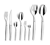 Lou Laguiole – Ménagère Jet 74 couverts pour 12 personnes Acier inox 18/0 Finition brillante