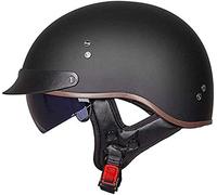 Jet Moto Casque Bol , Open Face Classic Sun Casque Moto Jet Vintage,- ECE Homologué en pour Scooter Chopper - Casque De Moto Homme Et Femme Pilot Demi-Jet,pour Toutes Les Saisons