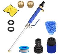 Jet Nozzle Power Washer for Garden,2-in-1 Portable Power Washing Nozzle,High Pressure Washer Tools with 2 Different Nozzles and Hose Connectors,Watering Sprayer Cleaning Tool for Car,Patio