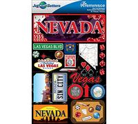 Jet Setters Dimensional Stickers-Nevada