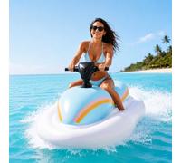 Jet Ski Électrique Gonflable,Charge Maximale De 220Kg, Bateau/Kayak | Système de propulsion électrique,Design de gonflable,Idéal pour snorkeling, pêche et navigation