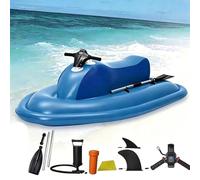 Jet ski électrique gonflable pliable avec moteur sans balais, batterie 10 000/16 000 mAh, vitesse de 3 à 9 km/h, bateau à réaction gonflable 2 places pour adultes et enfants, équipement 700W16A