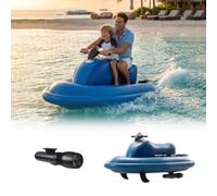 Jet-Ski Gonflable électrique/Scooter Nautique Gonflable avec Batterie 16 000 mAh, Vitesse de 3 à 9 km/h, Bateau à Moteur et Pliable pour Lacs, plages et eaux calmes(700W)