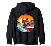Jet Ski Sasquatch Big Foot Jetski Lover Big-Foot Shaka Cool Sweat à Capuche