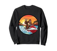Jet Ski Sasquatch Big Foot Jetski Lover Big-Foot Shaka Cool Sweatshirt
