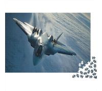 Jet Sukhoi Su-57 1000 Pièces Puzzle pour Adultes Jet de Chasse DIY Divertissement Créatif Puzzle Impossible Multi Colour Aide À La Relaxation Décor À La Maison 1000pcs (75x50cm)