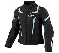 Jet Veste de moto pour femme en textile blindée imperméable ELEKTRA été hiver, bleu, XL