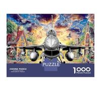 Jet Village rêve 1000 Pièces De Puzzle Carton Épais Jeu De Puzzle Chasseurs sci-FI Puzzle De Détente Et Puzzle De Voyage, Une Énigme du Cadeau De Noël Parfaite 70x50cm/1000pcs