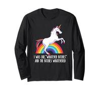 J'ÉTAIS comme « Whatever Bitches » Meme Unicorn Funny Whatevered Manche Longue