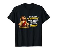 J'étais comme « Yahweh » drôle Jésus-Christ Pun Dicton chrétien T-Shirt Graphique avec Valeur, Homme, Noir, M