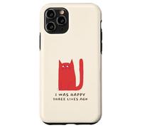 J'étais Heureuse il y a Trois Vies (déclaration drôle de Chat) Coque pour iPhone 11 Pro