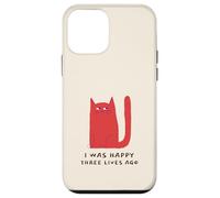 J'étais Heureuse il y a Trois Vies (déclaration drôle de Chat) Coque pour iPhone 12 Mini