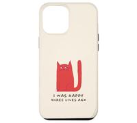 J'étais Heureuse il y a Trois Vies (déclaration drôle de Chat) Coque pour iPhone 12 Pro Max