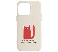 J'étais Heureuse il y a Trois Vies (déclaration drôle de Chat) Coque pour iPhone 14 Pro Max