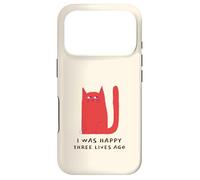 J'étais Heureuse il y a Trois Vies (déclaration drôle de Chat) Coque pour iPhone 17 Pro