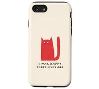 J'étais Heureuse il y a Trois Vies (déclaration drôle de Chat) Coque pour iPhone SE (2020) / 7/8