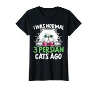 J'étais Normal 3 Chats persans il y a Kitty Lover Meow Kitten T-Shirt Graphique avec Valeur