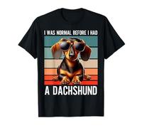 J'étais normal avant d'avoir un teckel | Retro Chiweenie Wiener T-Shirt