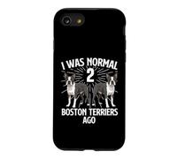 J'étais Normal il y a 2 Boston Terriers - Boston Terrier Lover Coque pour iPhone SE (2020) / 7/8