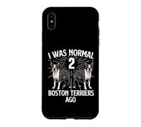 J'étais Normal il y a 2 Boston Terriers - Boston Terrier Lover Coque pour iPhone XS Max