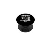 J'étais Normal il y a 2 Boston Terriers - Boston Terrier Lover PopSockets PopGrip Adhésif