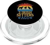J'étais Normal il y a 3 Setters Irlandais drôle Setter Irlandais PopSockets PopGrip pour MagSafe