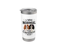 J'étais normal il y a deux Cavaliers Drôle Cavalier King Gobelet isotherme en acier inoxydable double paroi