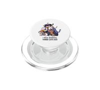 J'étais Normal il y a Trois Chats, Un Amoureux des Chatons, Mignon et drôle PopSockets PopGrip pour MagSafe