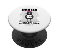 J'étais Perdu Une Fois, mais Maintenant Je suis retrouvé Luke 15:10 Un Mouton Perdu Amusant PopSockets PopGrip Adhésif