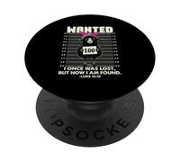 J'étais Perdu Une Fois, mais Maintenant Je suis retrouvé Un Mouton Perdu Luke 15:10 Fun PopSockets PopGrip Adhésif
