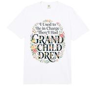 J'étais Responsable, J'avais des Petits-Enfants, Une Grand-mère Florale Comfort Colors Adult Heavyweight T-Shirt