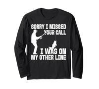 J'étais sur Mon Autre Ligne Funny Fishing Manche Longue