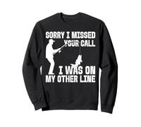 J'étais sur Mon Autre Ligne Funny Fishing Sweatshirt