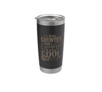 J'étais un pays quand le pays n'était pas cool USA Gobelet isotherme en acier inoxydable double paroi