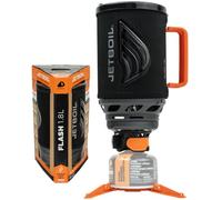 Jetboil Flash 1,8L Autocuiseur Portable pour Camping et Voyage en Sac à Dos avec Allumage Automatique en Une Étape Nouveauté 2026, Brûleur Propane/Isobutane, Carbone