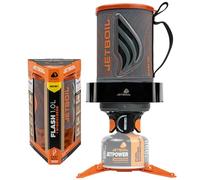 Jetboil Flash Réchaud portable 1,0 l avec protection contre le vent pour le camping et la randonnée, allumage automatique à 1 niveau, pour 2026, brûleur propane/isobutane, Topo