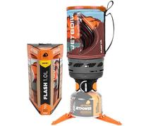 Jetboil Flash Réchaud portable à ébullition rapide de 1 l pour camping et randonnée avec allumage automatique en 1 étape, brûleur au propane/isobutane avec tasse de cuisson, paysage de montagne