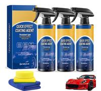 Jetdryshop Car Spray, Quick Effect Coating Agent for Car, Advanced Car Quick-Acting Coating Agent Spray, with Sponge & Wipe (3Pcs)
