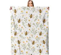 Jeté Abeille Mignonne et Fleur Sauvage, Fleur de Campagne Couverture S