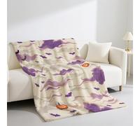 Jeté de Canapé 2 Personnes Gris Couverture en Flanelle,Ligne Géométrique Motif Microfibre en Peluche Blanket Convient Aux Enfants 150 * 150 cm