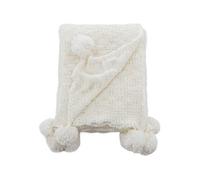 - Jeté de canapé en acrylique Anny 170 x 130 cm blanc