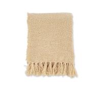 Venture Home - Jeté de canapé en polyester avec pampilles Stanly 170 x 130 cm sable sable