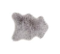 - Jeté de canapé en polyester et acrylique Katy 90 x 60 cm gris